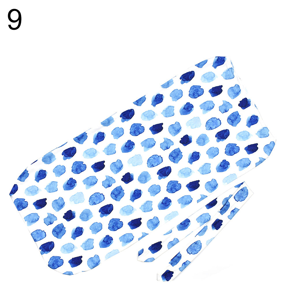 Fashion Printed Infant Newborn Baby Wrap Blanket Swaddle Sleeping Bag + Headband