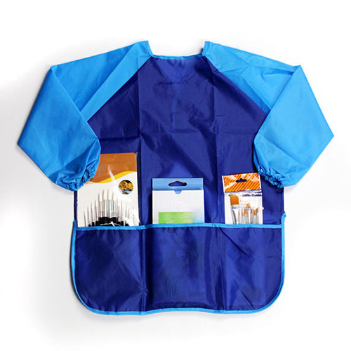Long Sleeve Apron Drawing Painting Waterproof Smock Kids Children Craft Art Clothes