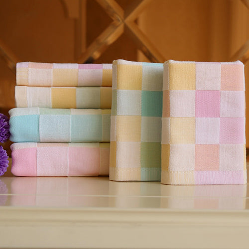 Soft Cotton Square Absorbent Washcloth Feeding Scarf Baby Bib Saliva Face Towel