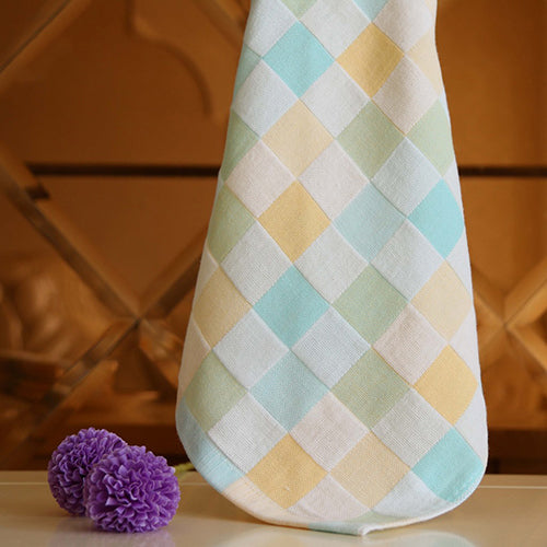 Soft Cotton Square Absorbent Washcloth Feeding Scarf Baby Bib Saliva Face Towel