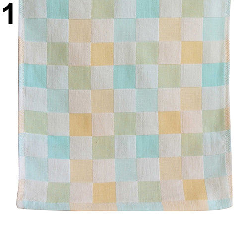 Soft Cotton Square Absorbent Washcloth Feeding Scarf Baby Bib Saliva Face Towel