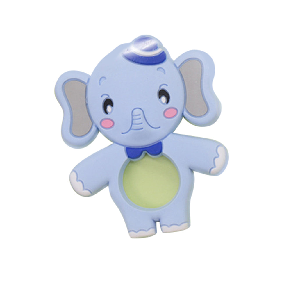 Newborn Baby Silicone Cartoon Animal Elephant Teether Teething Chew Toys Charms