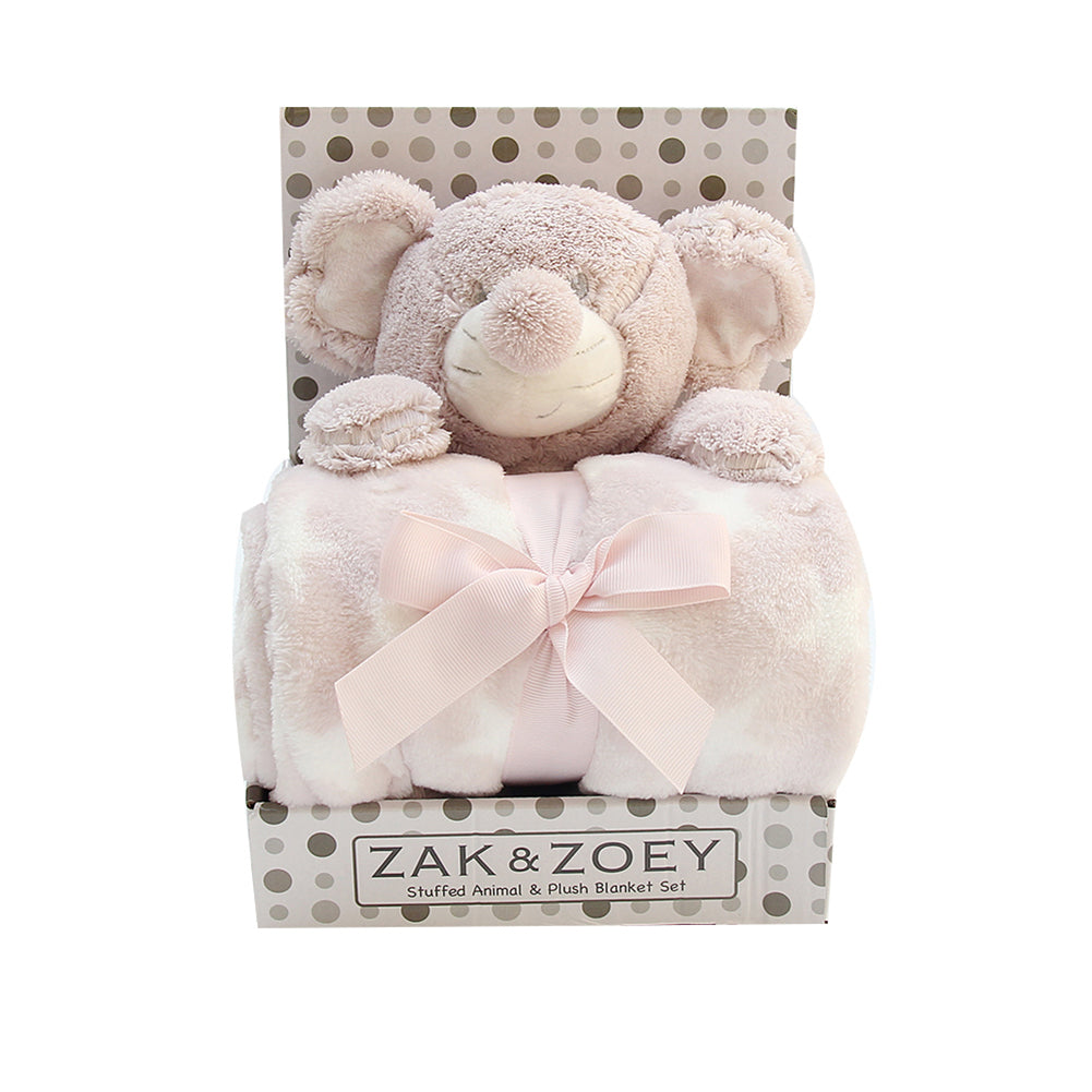 Baby Infants Soothing Blanket Cute Animal Monkey Bear Plush Stuffed Doll Toys