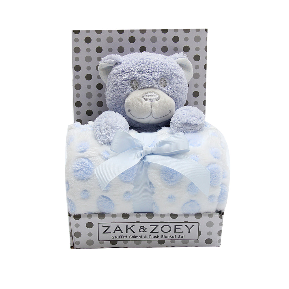 Baby Infants Soothing Blanket Cute Animal Monkey Bear Plush Stuffed Doll Toys