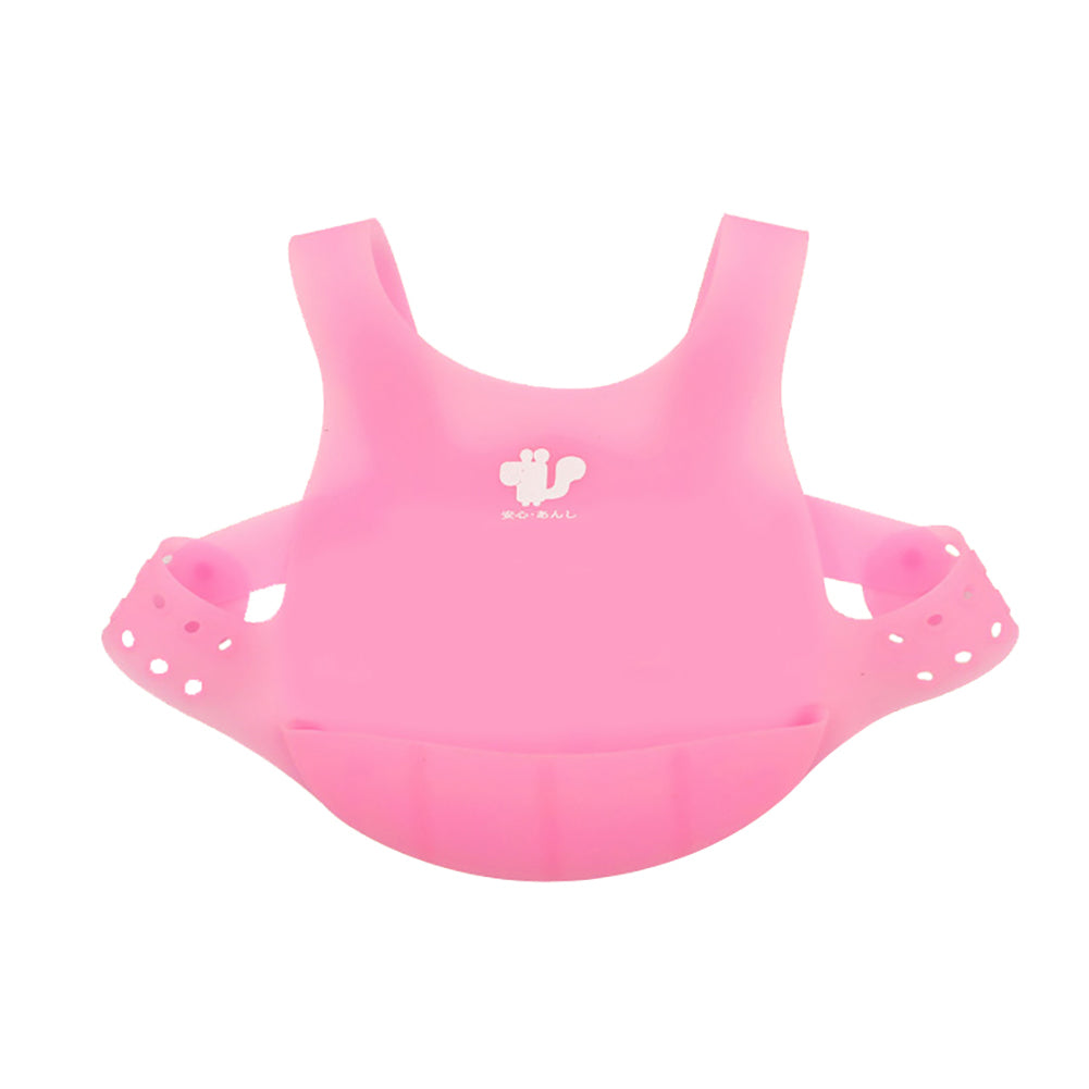 Kids Toddler Soft Silicone Adjustable Waterproof Smock Bibs Apron Feeding Tool