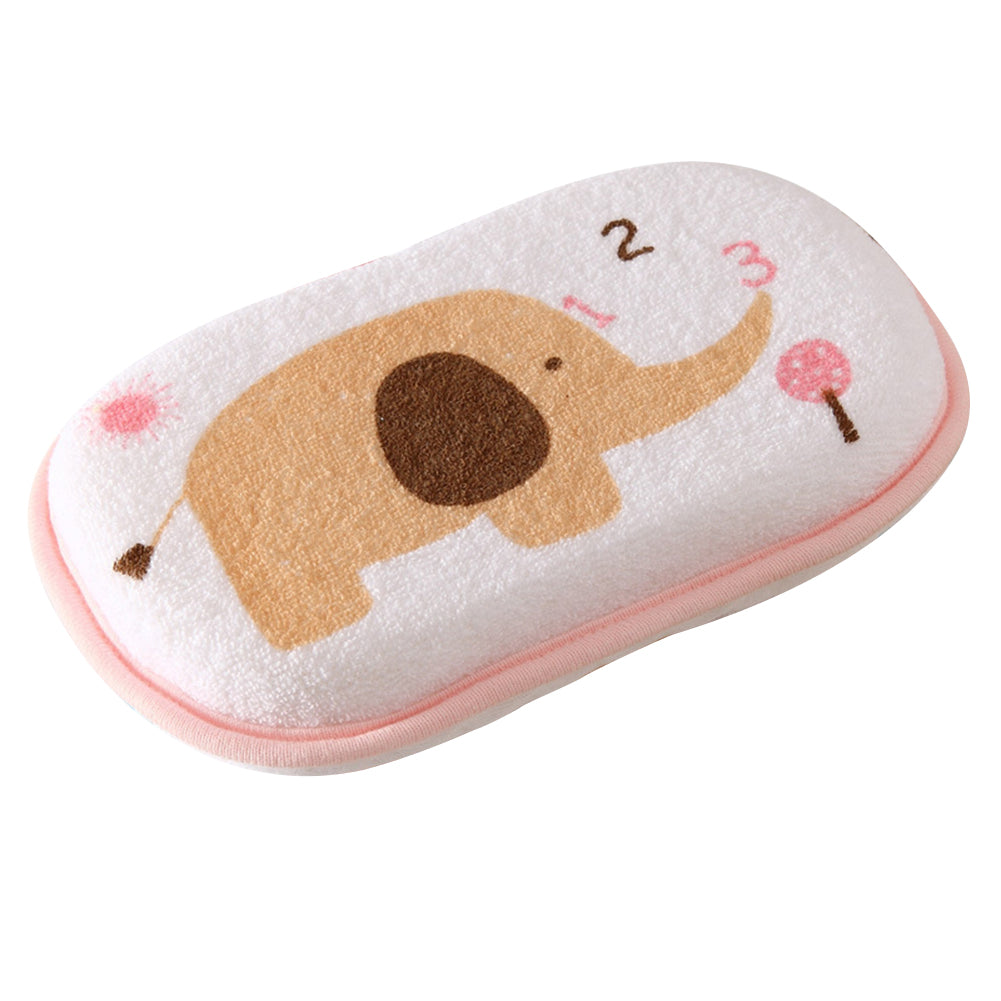 Newborn Baby Bath Sponge Cartoon Elephant Rubbing Body Wash Towel Shower Tools