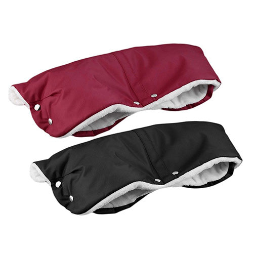 Fashion Baby Stroller Pram Mother Fingerless Hand Muff Glove Winter Warmer Tool
