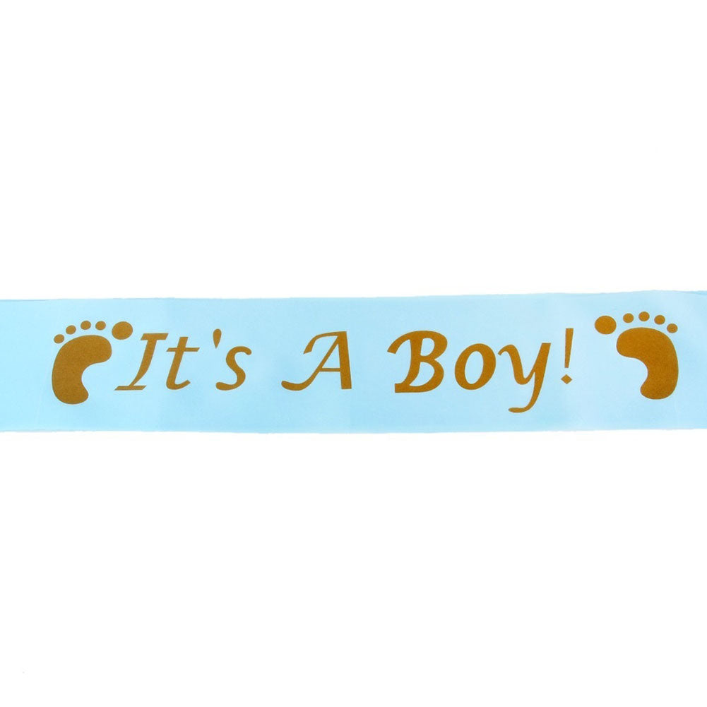 It's A Boy/Girl Letter Satin Sash for Baby Shower Party Decor Mum To Be Gift