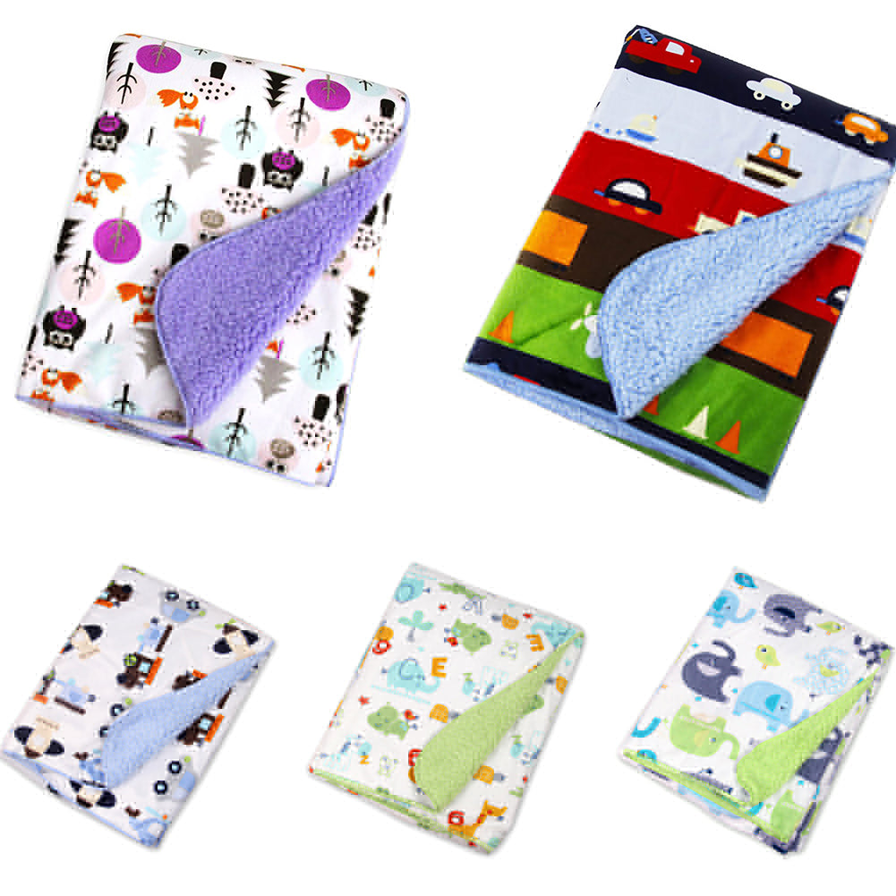 Double Layer Soft Newborn Baby Receiving Blankets Swaddle Wrap Bedding Bedsheet