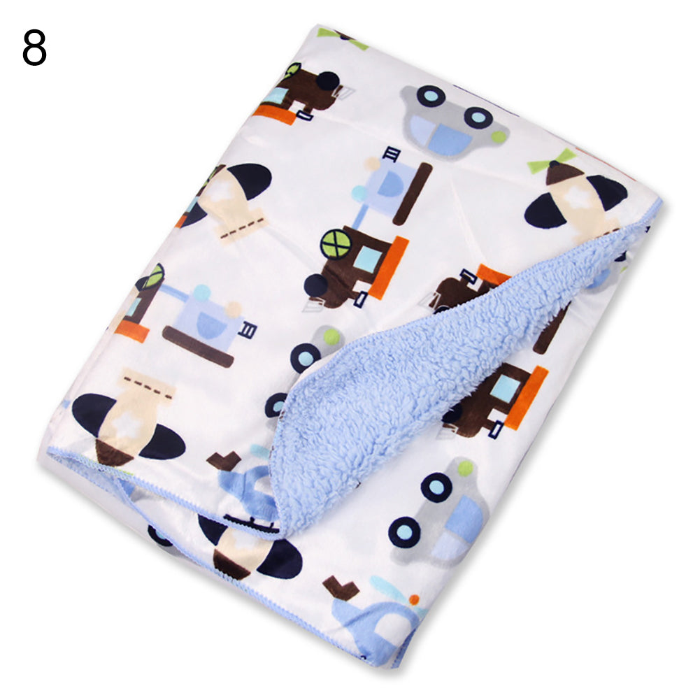 Double Layer Soft Newborn Baby Receiving Blankets Swaddle Wrap Bedding Bedsheet