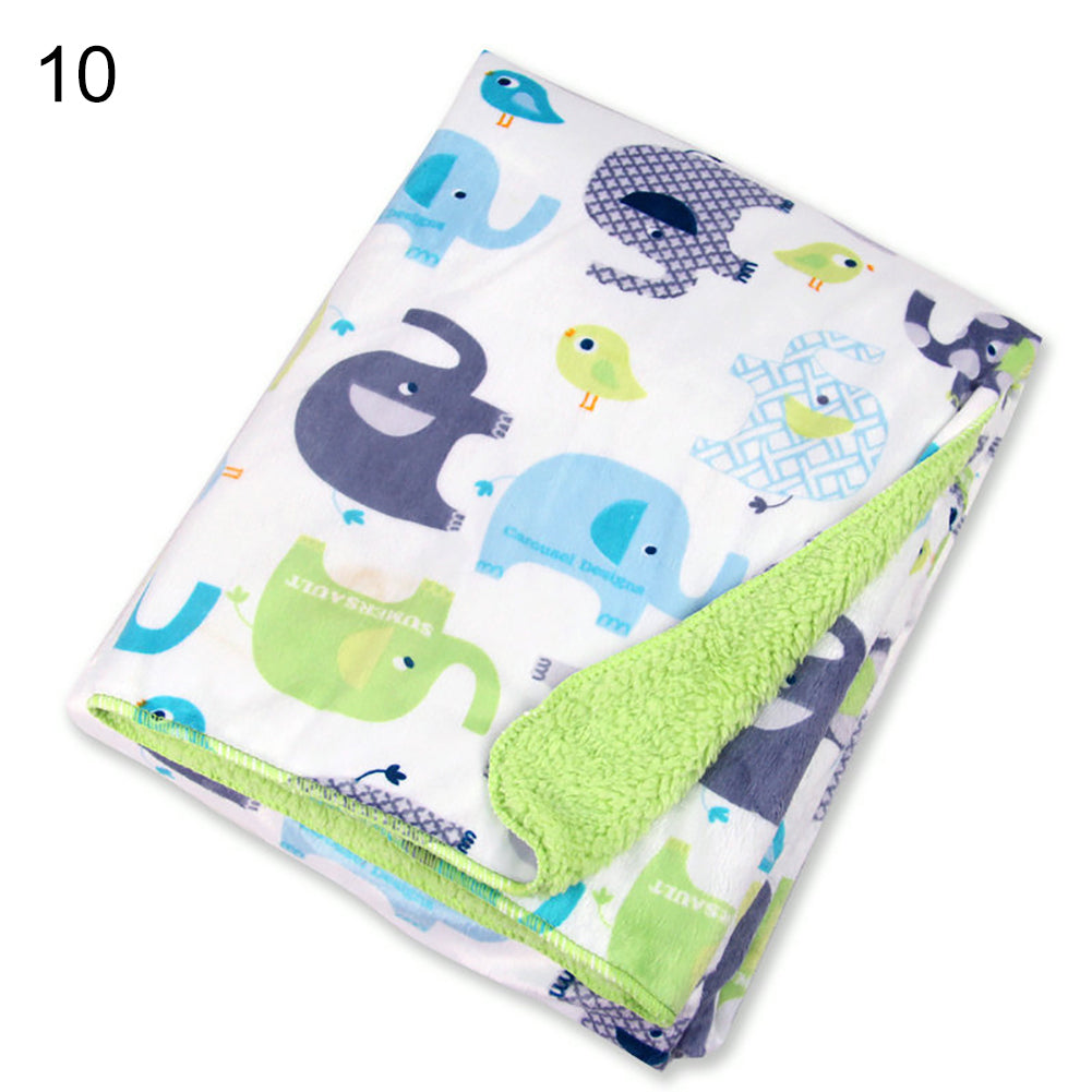 Double Layer Soft Newborn Baby Receiving Blankets Swaddle Wrap Bedding Bedsheet