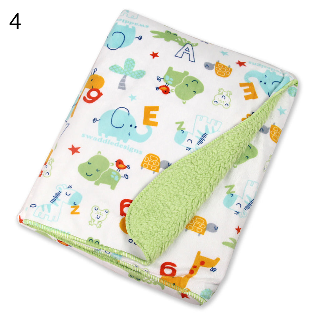 Double Layer Soft Newborn Baby Receiving Blankets Swaddle Wrap Bedding Bedsheet