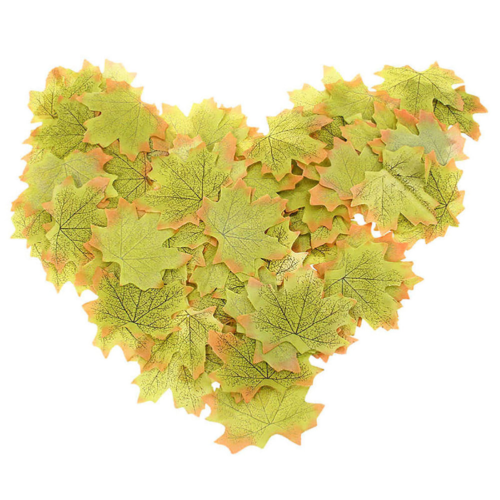 50Pcs Artificial Autumn Fall Leaf Maple Photo Prop Home Wedding Party Decoration