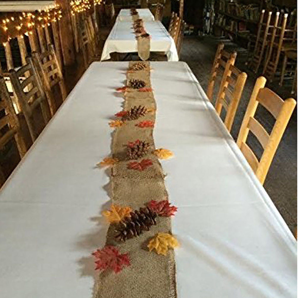 50Pcs Artificial Autumn Fall Leaf Maple Photo Prop Home Wedding Party Decoration