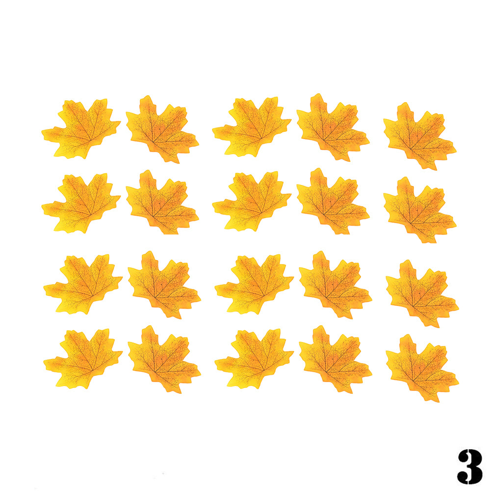 50Pcs Artificial Autumn Fall Leaf Maple Photo Prop Home Wedding Party Decoration