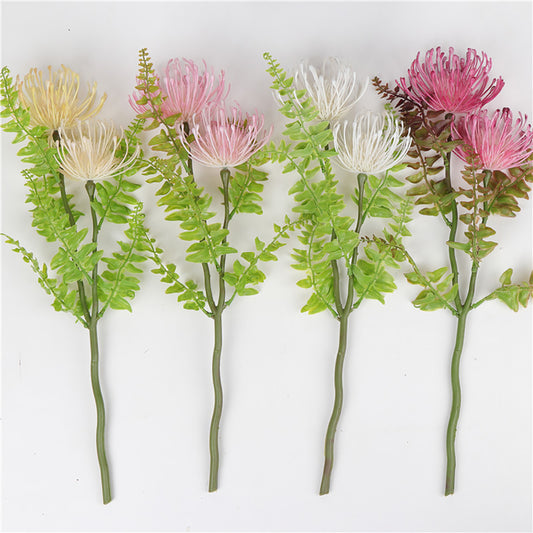 1 Bouquet Artificial Plastic Chrysanthemum Flower Plant Home Office Shop Decor