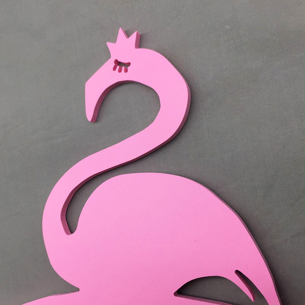 Cute Flamingo PVC Children's Room Decorative Clothes Coat Hanger Hanging Tool