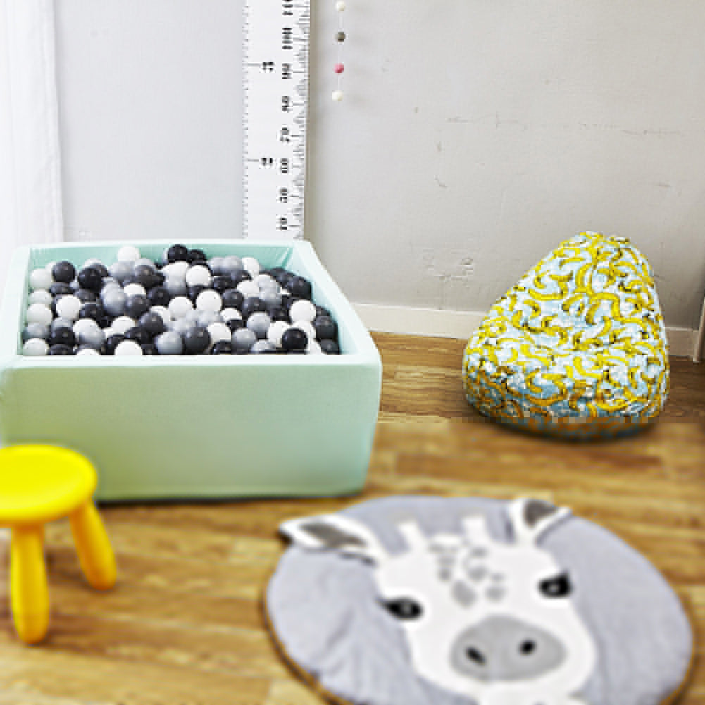 Toddler Cartoon Giraffe Head Play Floor Mat Baby Crawling Blanket Room Decor