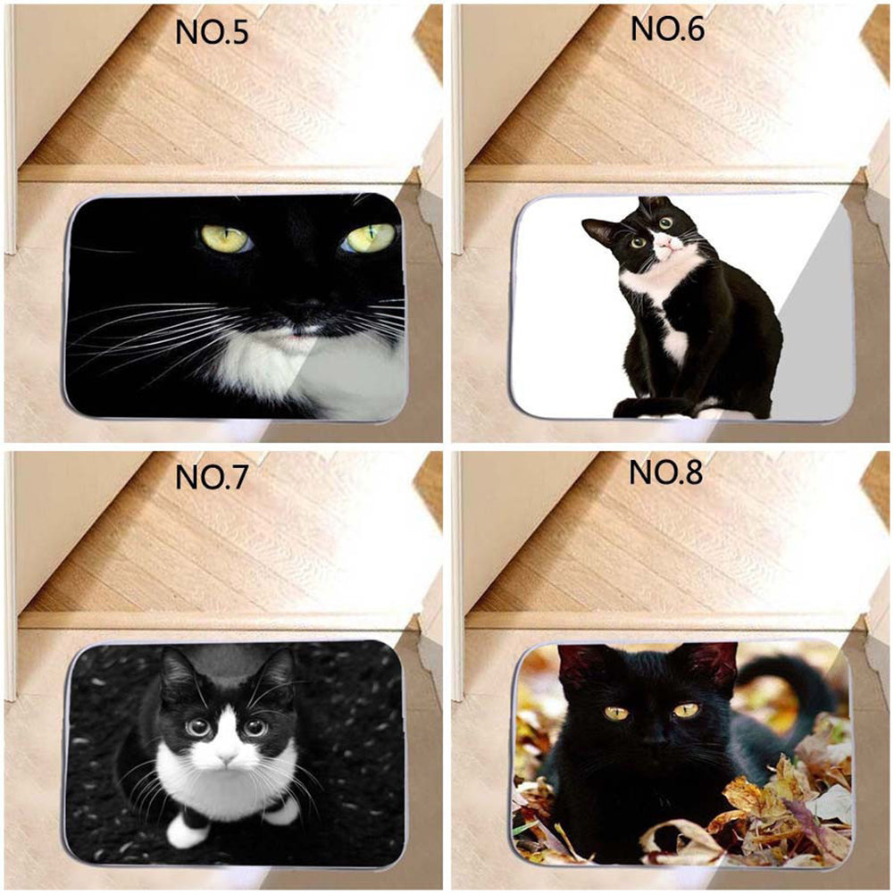 Kitten Water Absorbing Floor Bath Mat Toilet Room Memory Foam Anti-slip Doormat