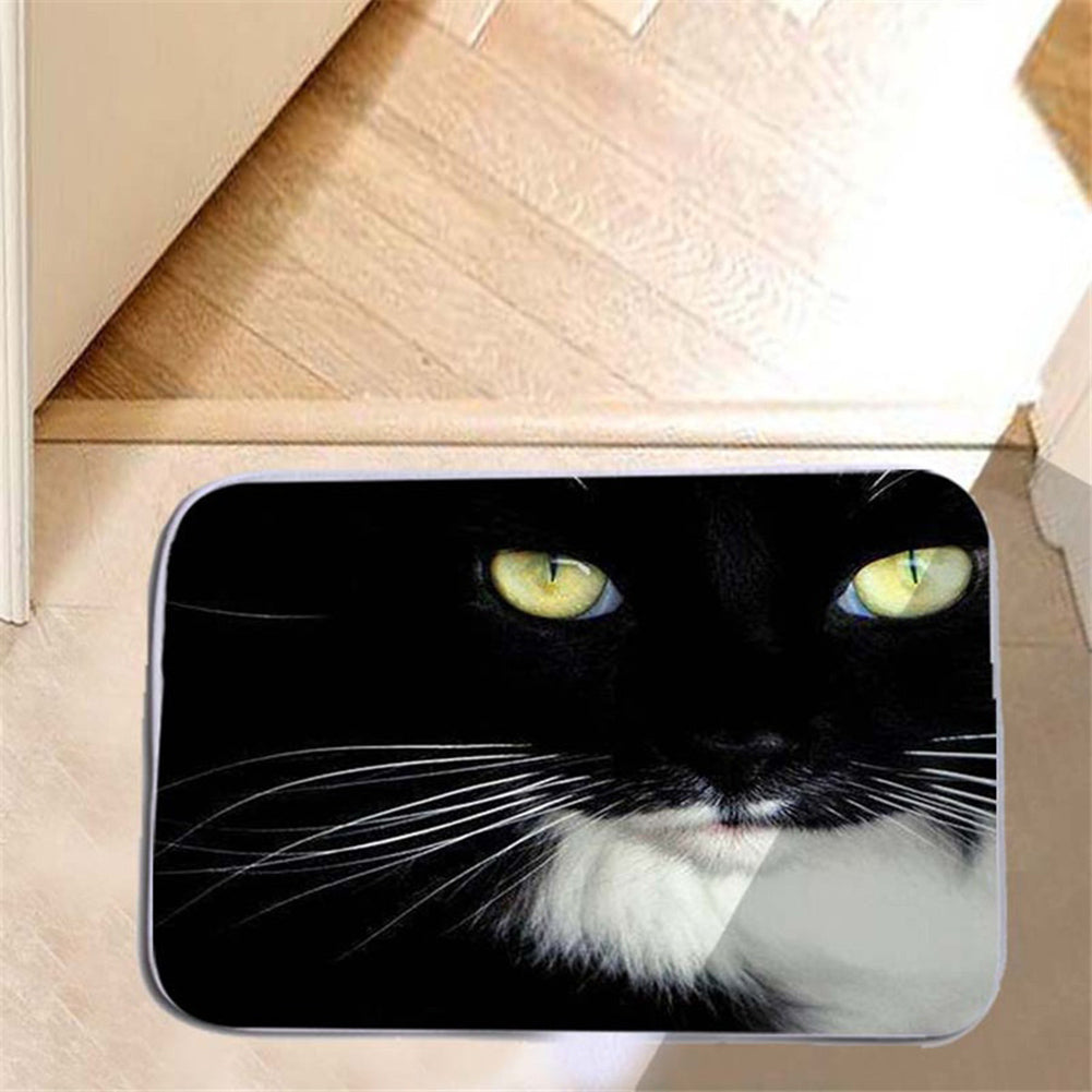 Kitten Water Absorbing Floor Bath Mat Toilet Room Memory Foam Anti-slip Doormat