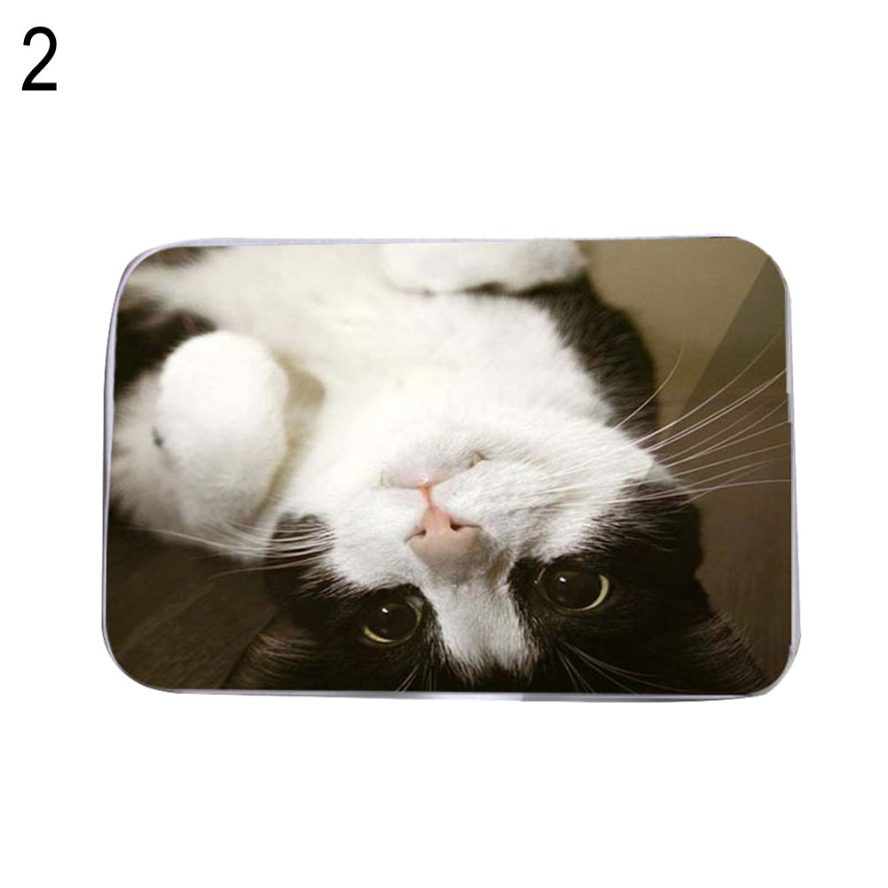 Kitten Water Absorbing Floor Bath Mat Toilet Room Memory Foam Anti-slip Doormat