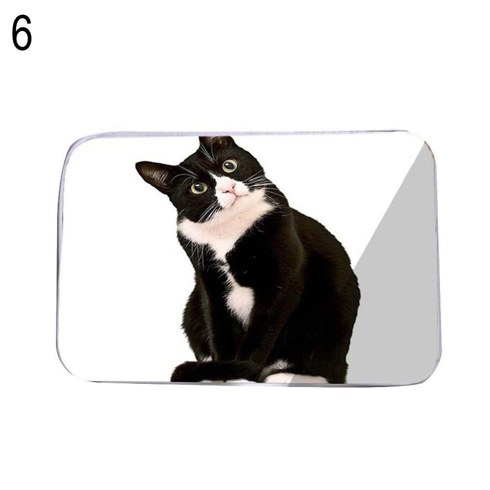 Kitten Water Absorbing Floor Bath Mat Toilet Room Memory Foam Anti-slip Doormat