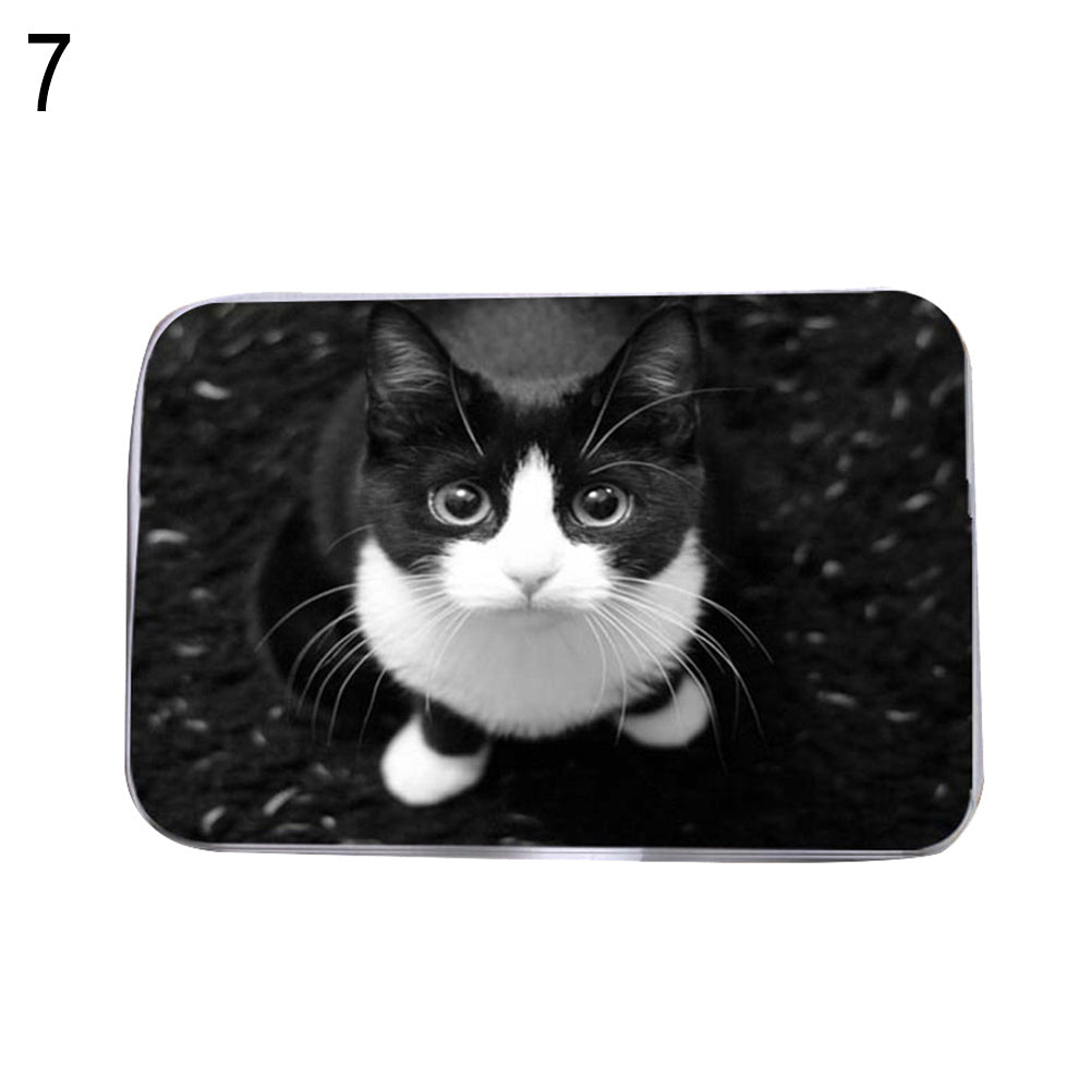 Kitten Water Absorbing Floor Bath Mat Toilet Room Memory Foam Anti-slip Doormat