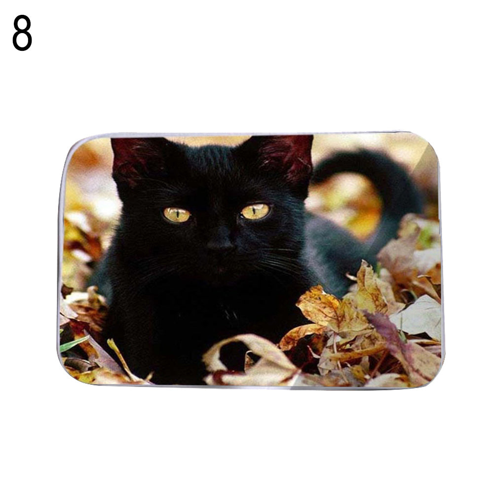 Kitten Water Absorbing Floor Bath Mat Toilet Room Memory Foam Anti-slip Doormat