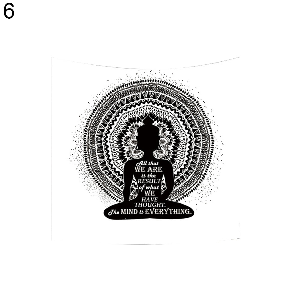 59x51 inch India Elephant God Ganesh Yoga Hanging Tapestry Home Decoration Gift