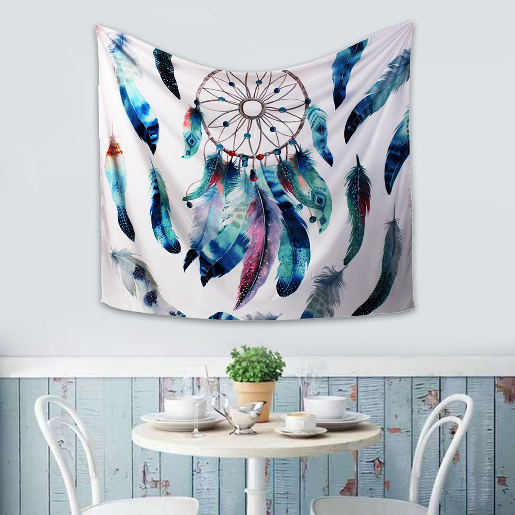 Mandala Dreamcatcher Wall Hanging Tapestry Blanket Table Cover Home Art Decor