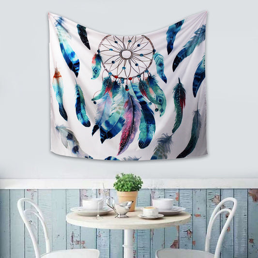 Mandala Dreamcatcher Wall Hanging Tapestry Blanket Table Cover Home Art Decor