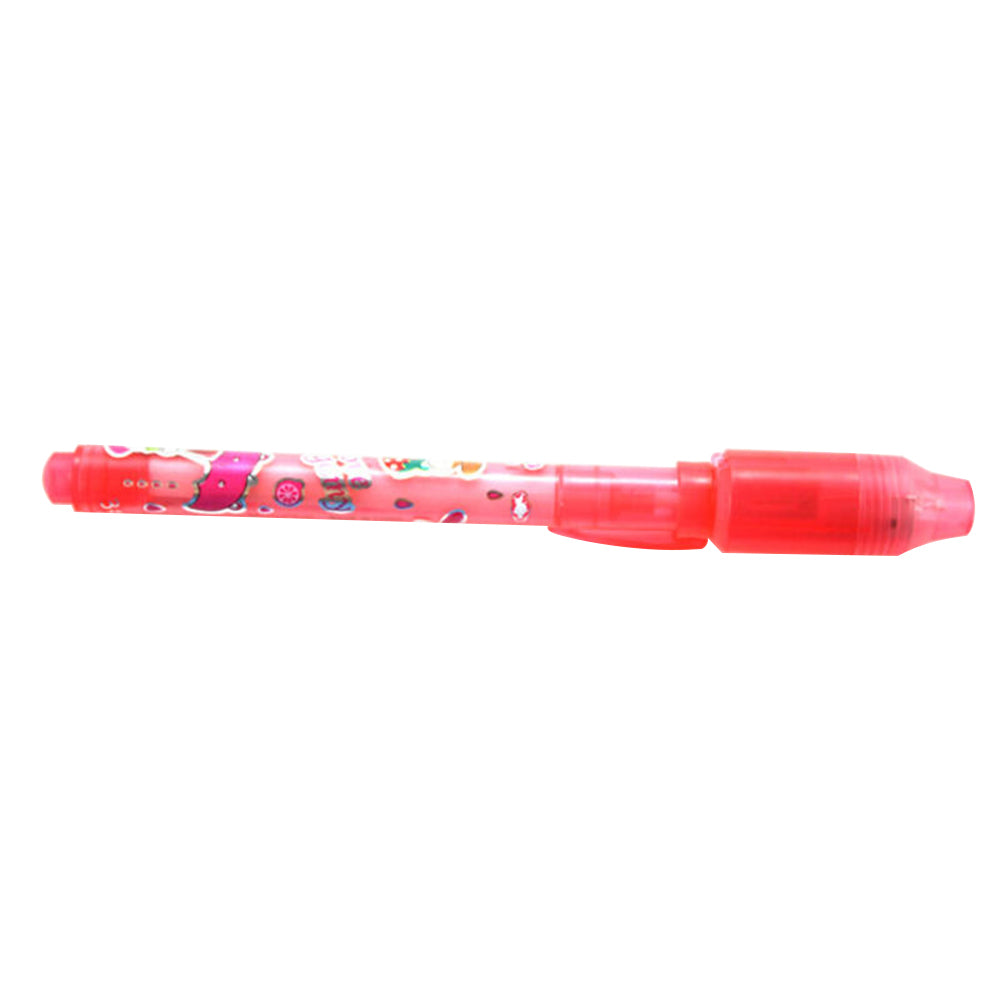 Creative Secret Message Invisible Ink Pen with UV Black Light Kid Student Gift