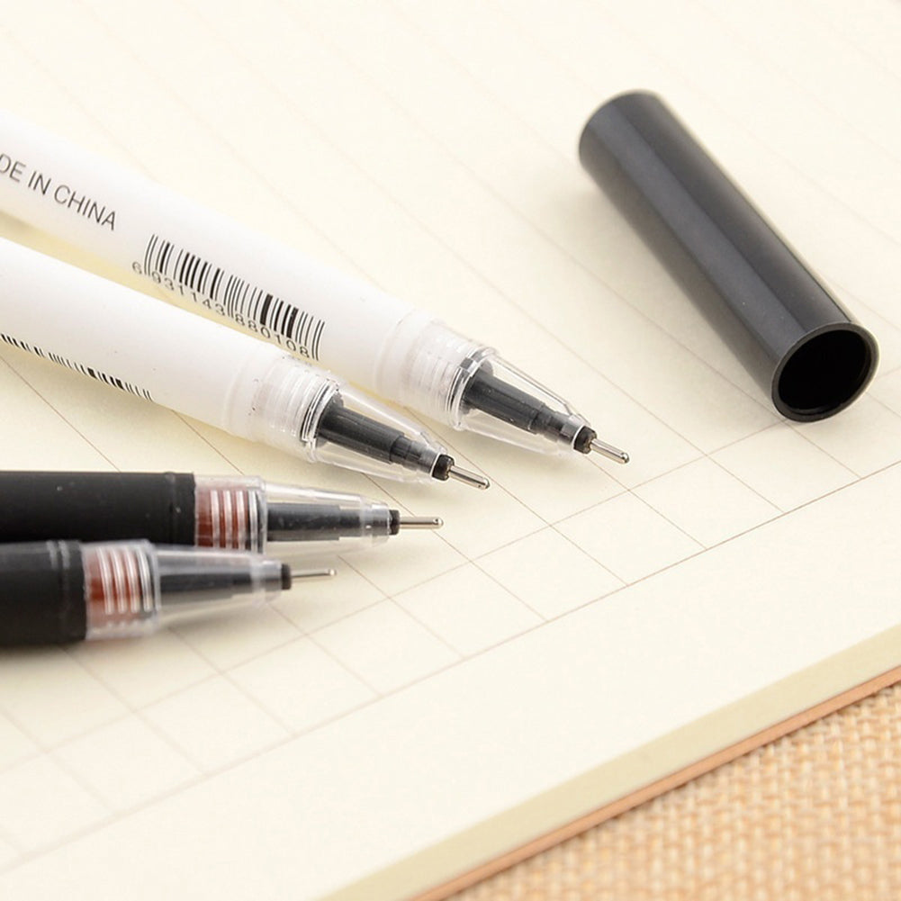 Cute Rabbit Head 0.38mm Black Ink Erasable Smooth Gel Ink Pen Student Stationary