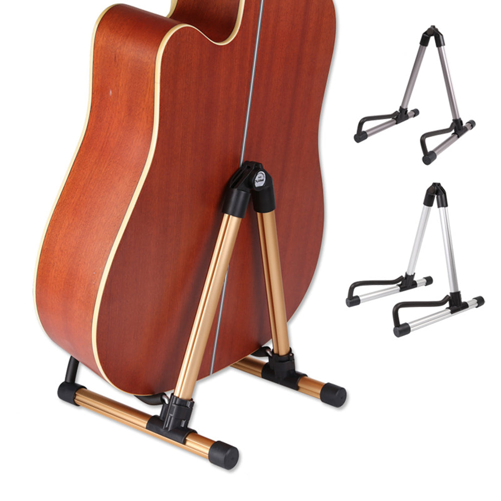 Music Floor Stand Holder Universal Folding Frame Acoustic Electric Wooden Guitar