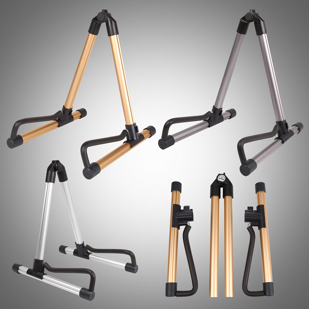 Music Floor Stand Holder Universal Folding Frame Acoustic Electric Wooden Guitar