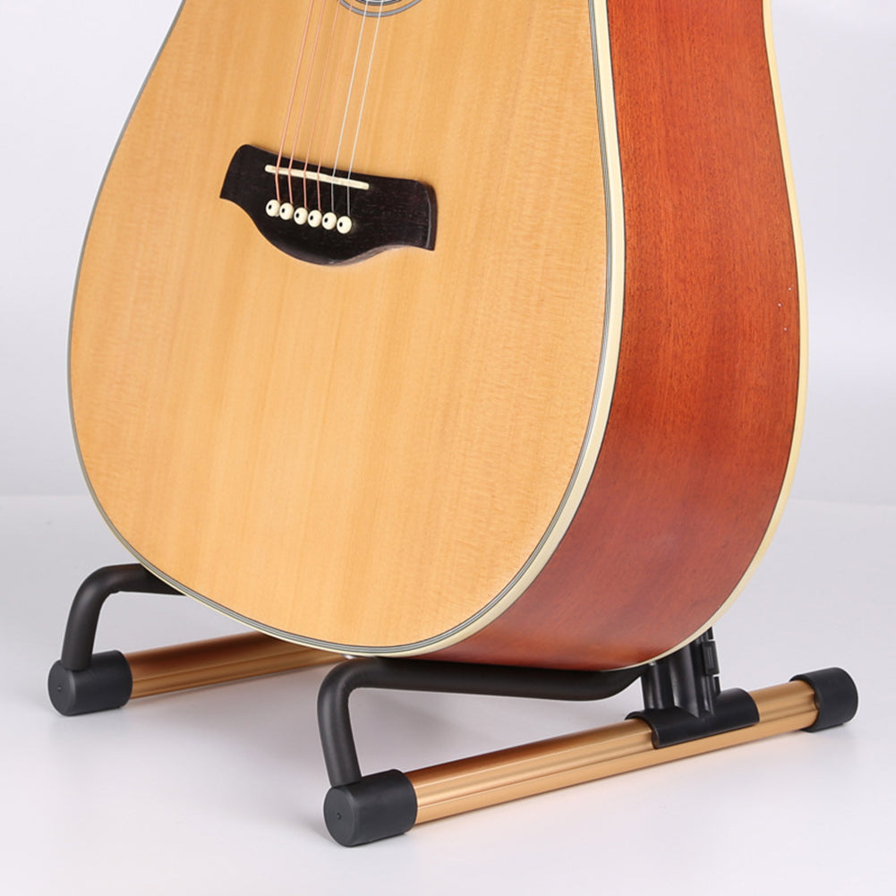 Music Floor Stand Holder Universal Folding Frame Acoustic Electric Wooden Guitar