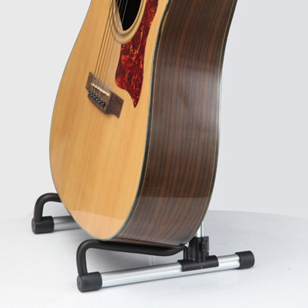 Music Floor Stand Holder Universal Folding Frame Acoustic Electric Wooden Guitar