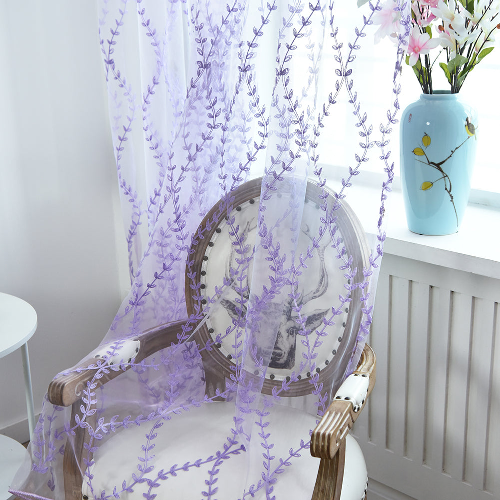 Fashion Cane Leaves Rattan Window Curtain Sheer Divider Panel Home Bedroom Decor