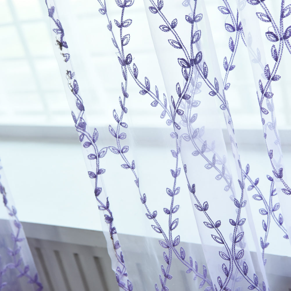 Fashion Cane Leaves Rattan Window Curtain Sheer Divider Panel Home Bedroom Decor