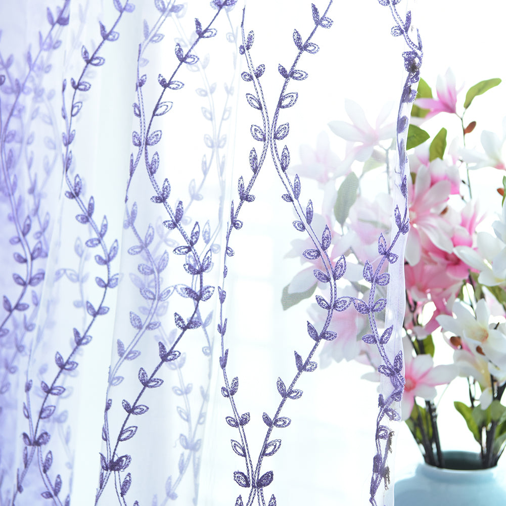 Fashion Cane Leaves Rattan Window Curtain Sheer Divider Panel Home Bedroom Decor