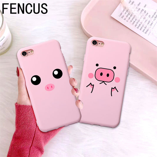 Vivo V5 V5s V5 Lite Y65 Y66 Y67 Y69 Cover Pink Pig Soft Matte Phone case