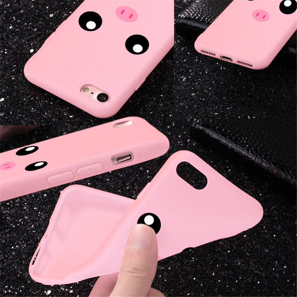 Vivo V5 V5s V5 Lite Y65 Y66 Y67 Y69 Cover Pink Pig Soft Matte Phone case