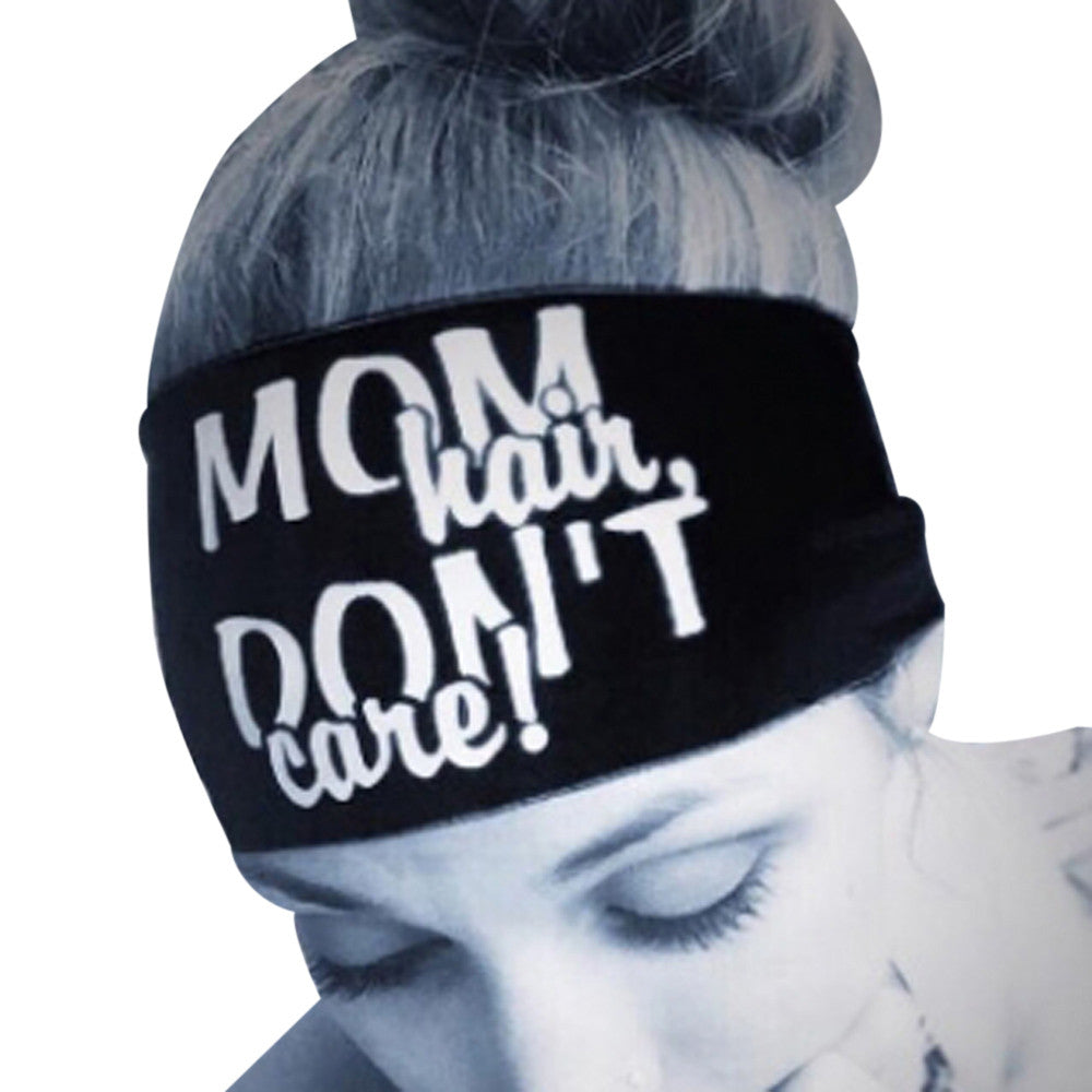 local STORE Ladies Letter  Sports Yoga Sweatband Gym Stretch Headband Hair Band