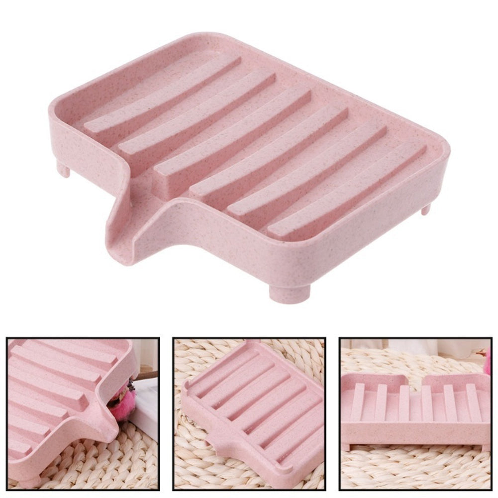 Bathroom Draining Soap Box Kitchen Sink Sponge Drainage Dish Holder Container