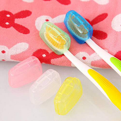5Pcs Portable Toothbrush Cover Holder Travel Hiking Camping Brush Cap Case