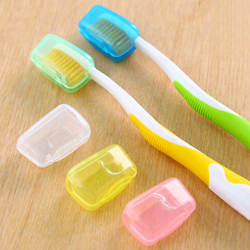5Pcs Portable Toothbrush Cover Holder Travel Hiking Camping Brush Cap Case