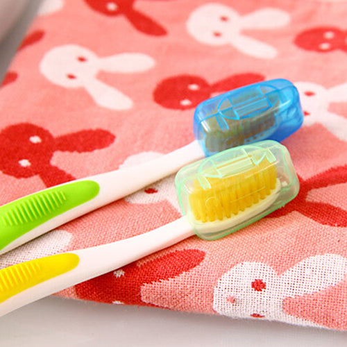 5Pcs Portable Toothbrush Cover Holder Travel Hiking Camping Brush Cap Case