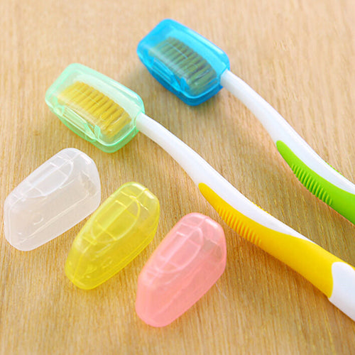5Pcs Portable Toothbrush Cover Holder Travel Hiking Camping Brush Cap Case
