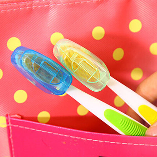 5Pcs Portable Toothbrush Cover Holder Travel Hiking Camping Brush Cap Case