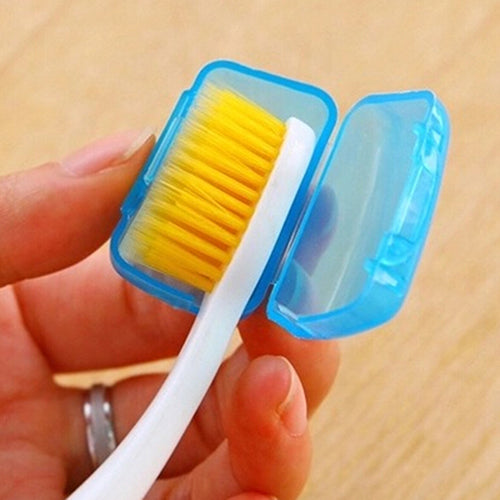 5Pcs Portable Toothbrush Cover Holder Travel Hiking Camping Brush Cap Case